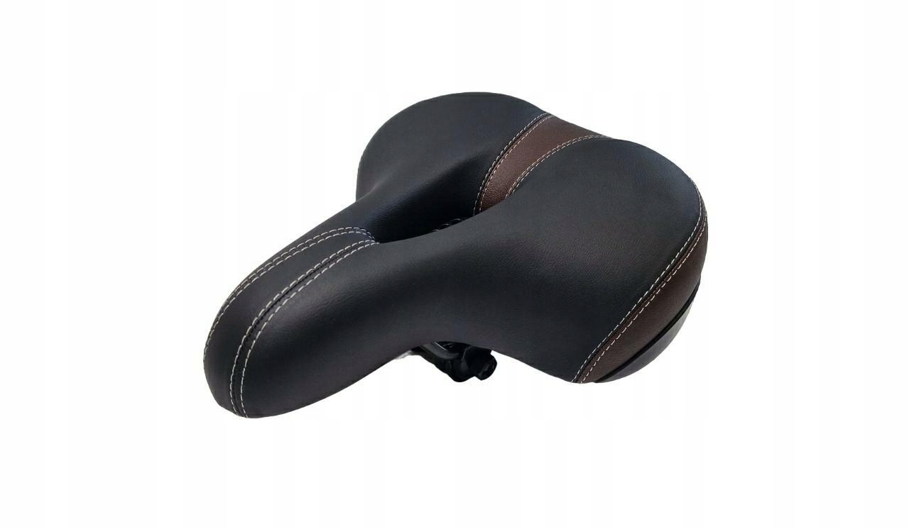 Siodło 2K 140056 Comfort 250x210x110 czarno-brązowy sprężyny z otworem
