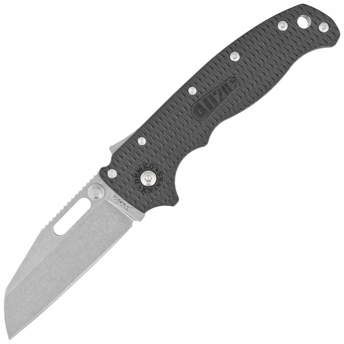 Nóż składany Demko AD20.5 Shark Foot Black Grivory (205-BLK-D2-EP)
