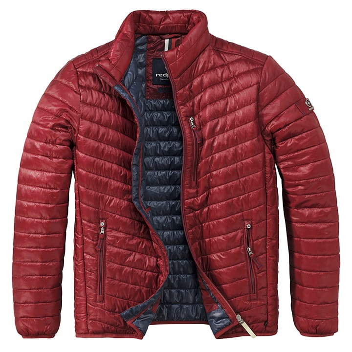 Duża męska lekka kurtka całoroczna Redpoint Walker bordowa 5XL