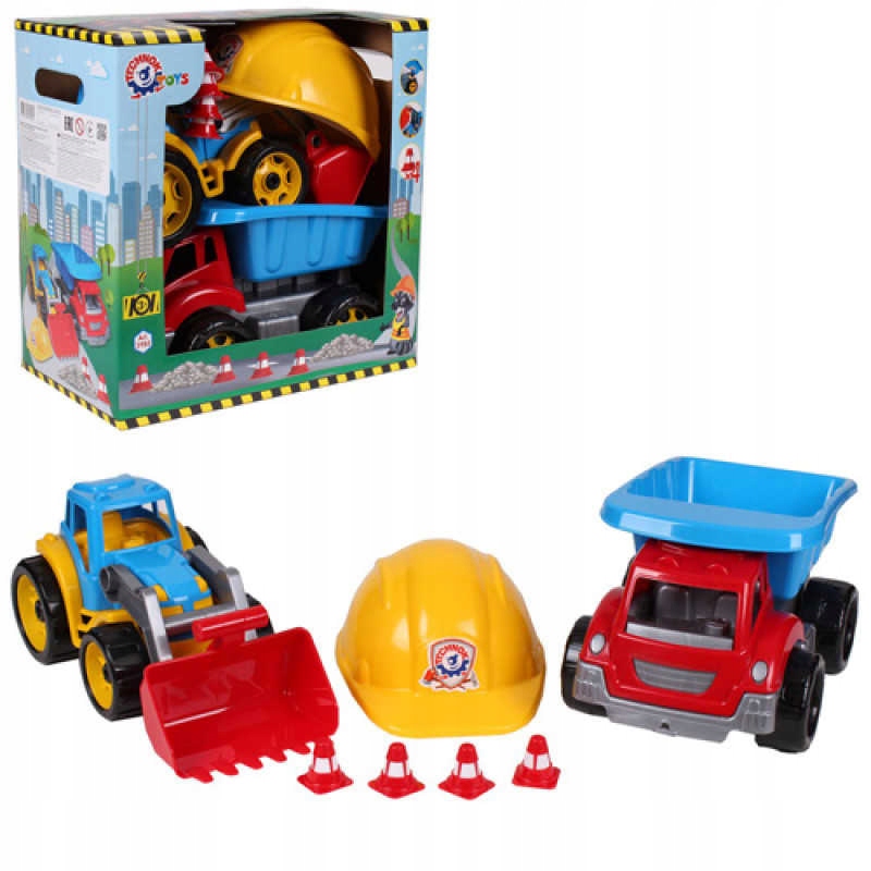 

Wywrotka Traktor Kask Zestaw Malego Budowlańca