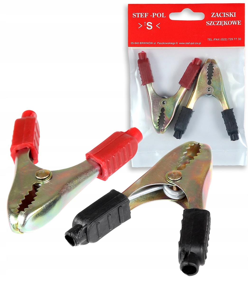 ZACISKI KABLA ROZRUCHOWEGO ŻABKI KROKODYLKI 40A