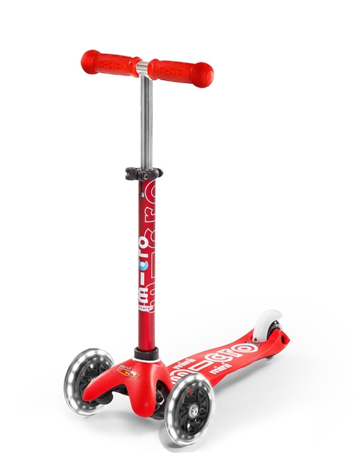 Hulajnoga Micro Mini Deluxe Led Czerwona MMD052