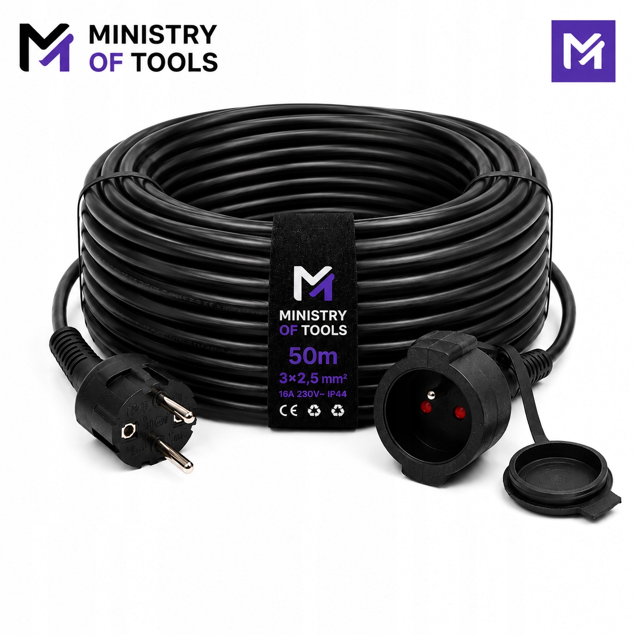 Prodlužovací Kabel 50 M 3×2,5 MM 16A IP44
