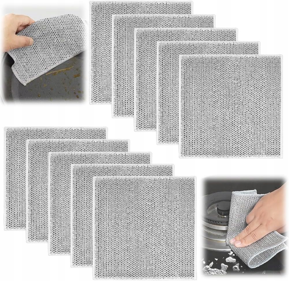 Mikrovláknové Utěrky Na Nádobí Mokré Čištění Suché 20x20 cm