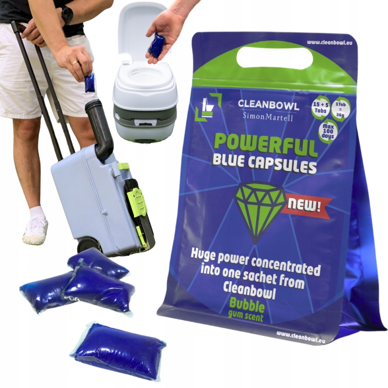 Velké Sáčky Tabletky Pro Turistické Kempingové Toalety Karavan Wc 20 Ks