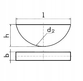 Klin wpust czółenkowy 4 mm 4x5 Rodzaj klin