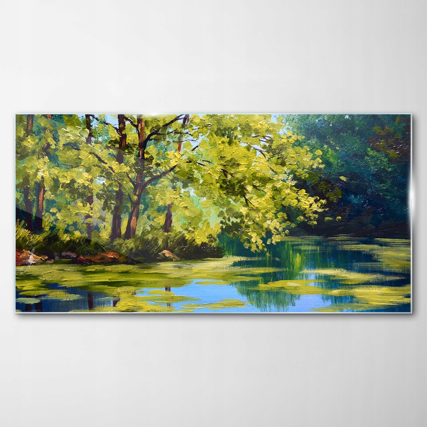 Obraz na skle Dekor Krajina Les Jeseň 140x70