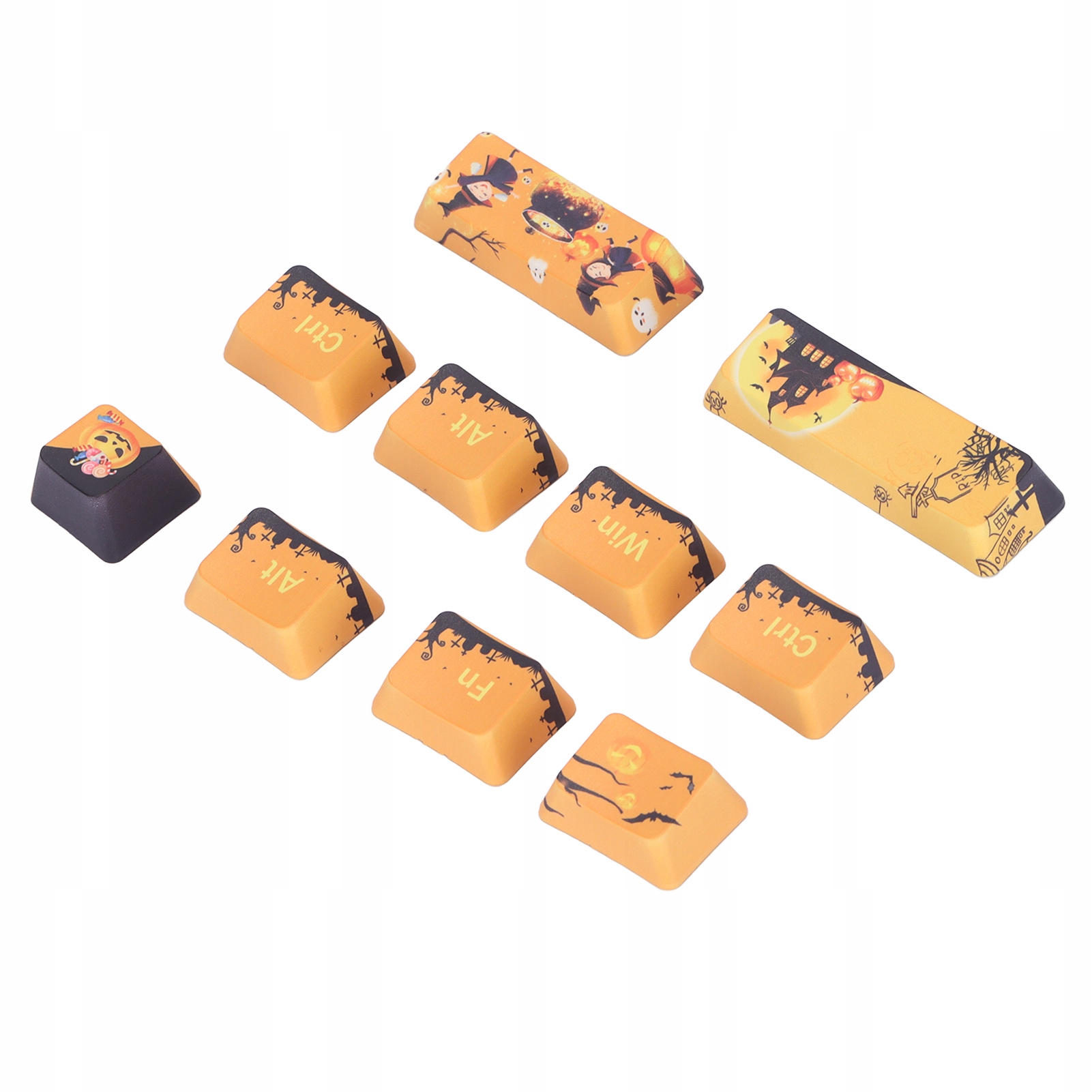 10 SZT.KEYCAPS PBT HALLOWEEN DO KLAWIATURY
