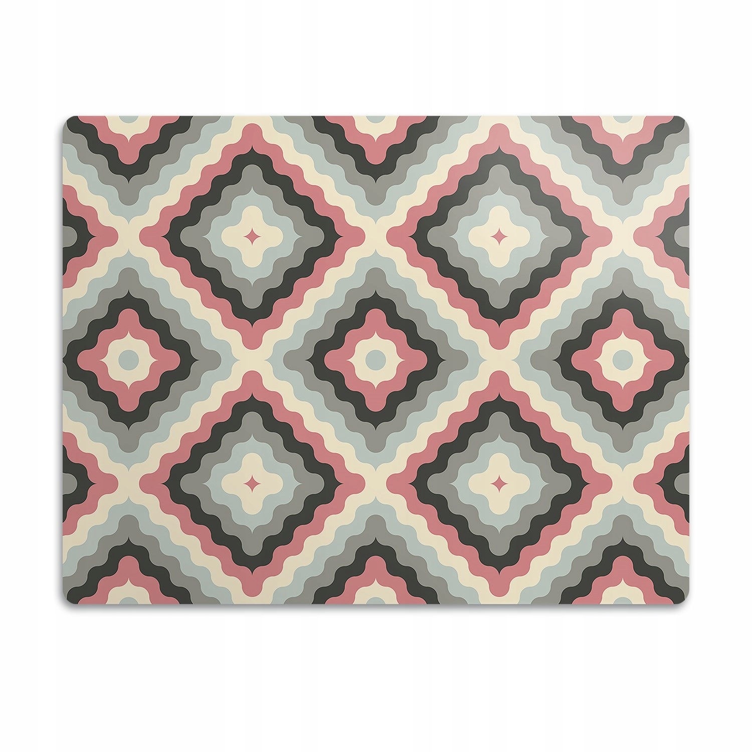 Levně Ochranná podložka pod misky pro psa Iluze retro 90x60