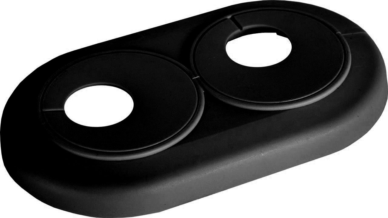 

Rozeta maskująca Podwójna fi 16 Czarna