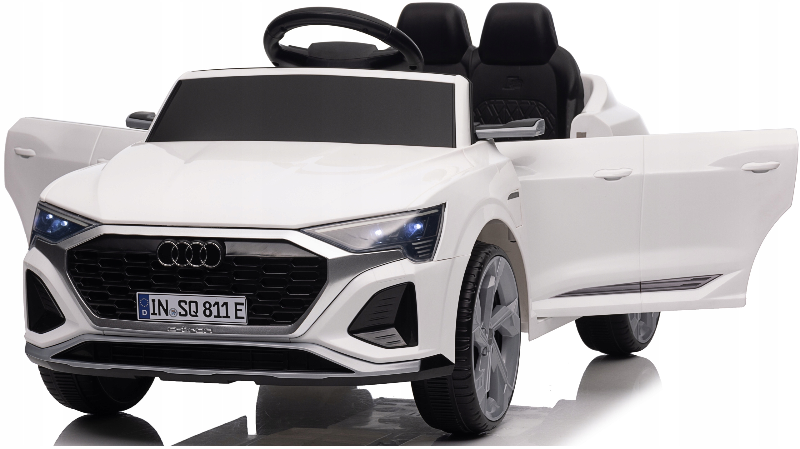 Audi SQ8 4x4 Auto na akumulator Skóra Pilot Miękkie Koła Eva samochód 12V