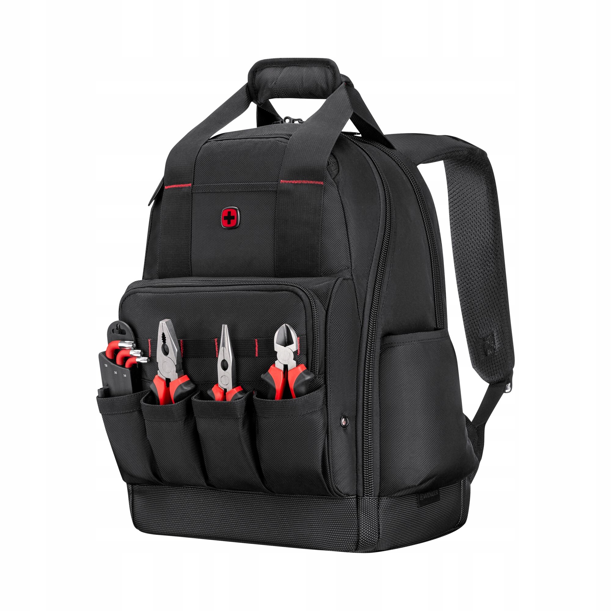 653723, plecak Wenger Tool Backpack Advanced 16", narzędziowy, czarny 34 l.