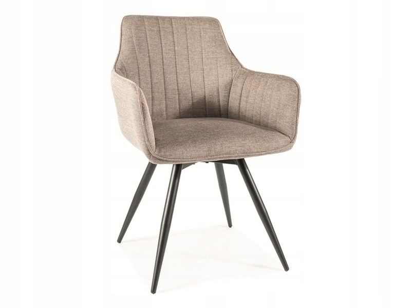 Čalúnená stolička Ballo Brego čierna/béžová Sig