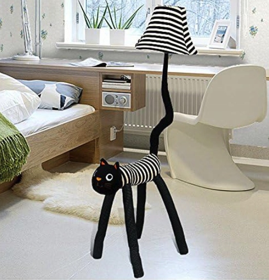 DEKORACYJNA DUŻA LAMPA STOJĄCA LAMPKA ZWIERZAKI KOT CAT PLUSZOWA EAN (GTIN) 5906703002561