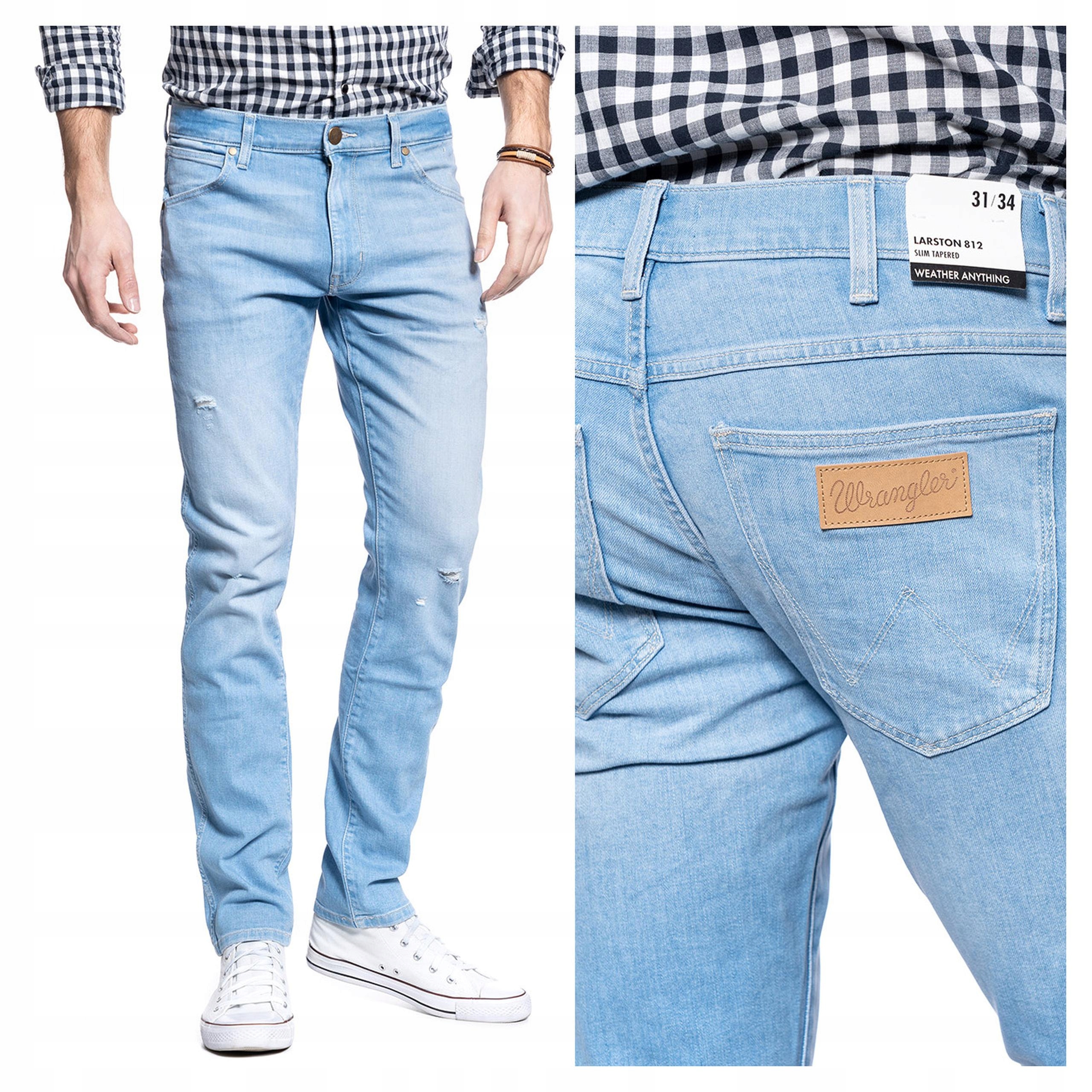 Pánské kalhoty Wrangler Larston W31 L34 slim bavlněné džíny na léto