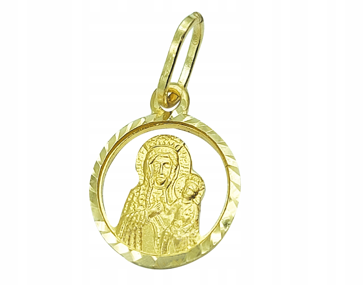 Zlatý Medailonek Panny Marie pro svaté přijímání, křtiny...