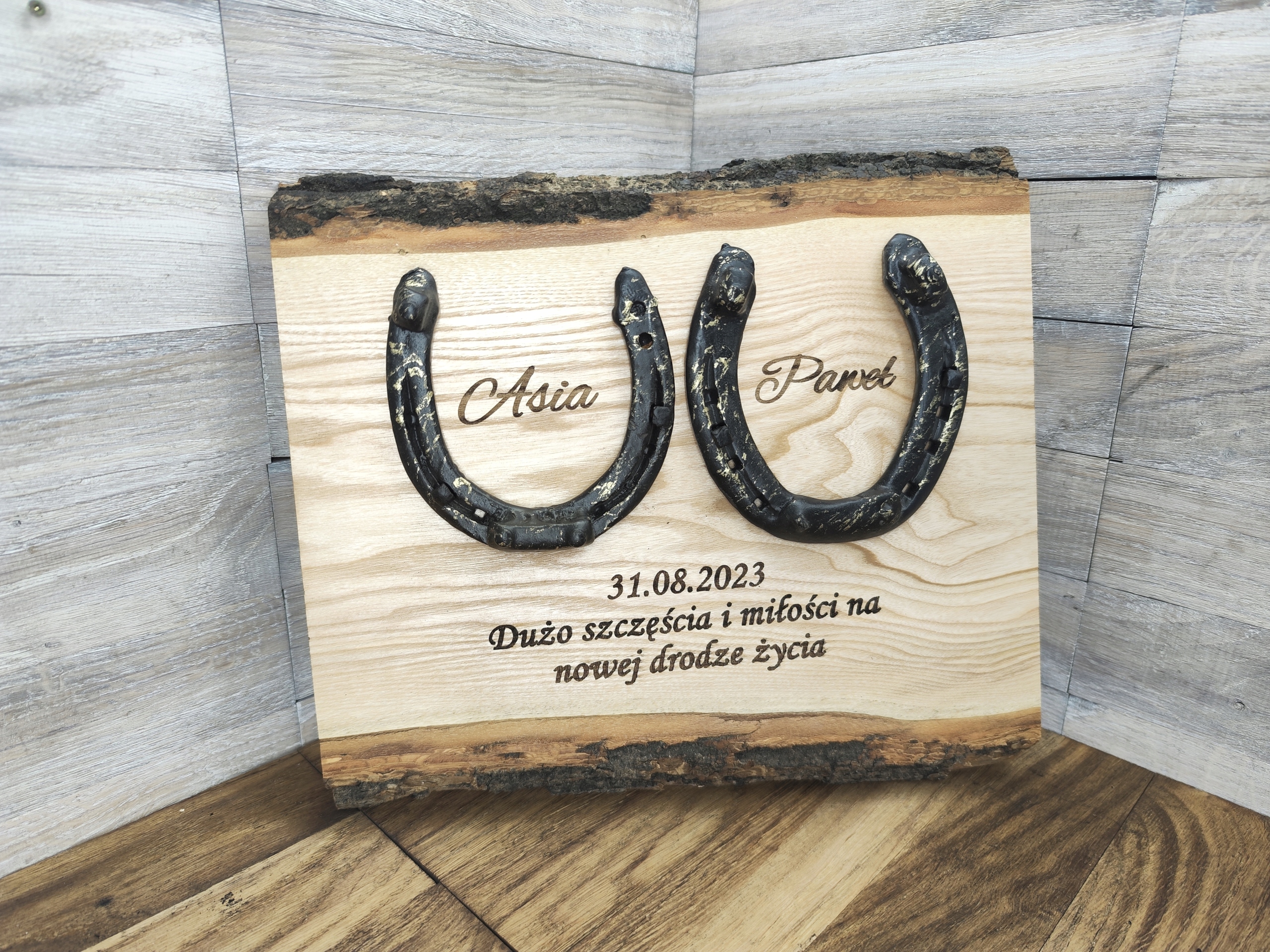 Personalizovaný dárek naštěstí podkova Jméno Gravírování svatba výročí