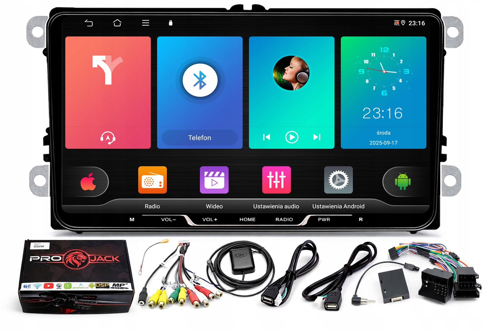 Rádio Navigácia Gps Android Vw Eos 2006-2015 Wifi Carplay 4/64GB