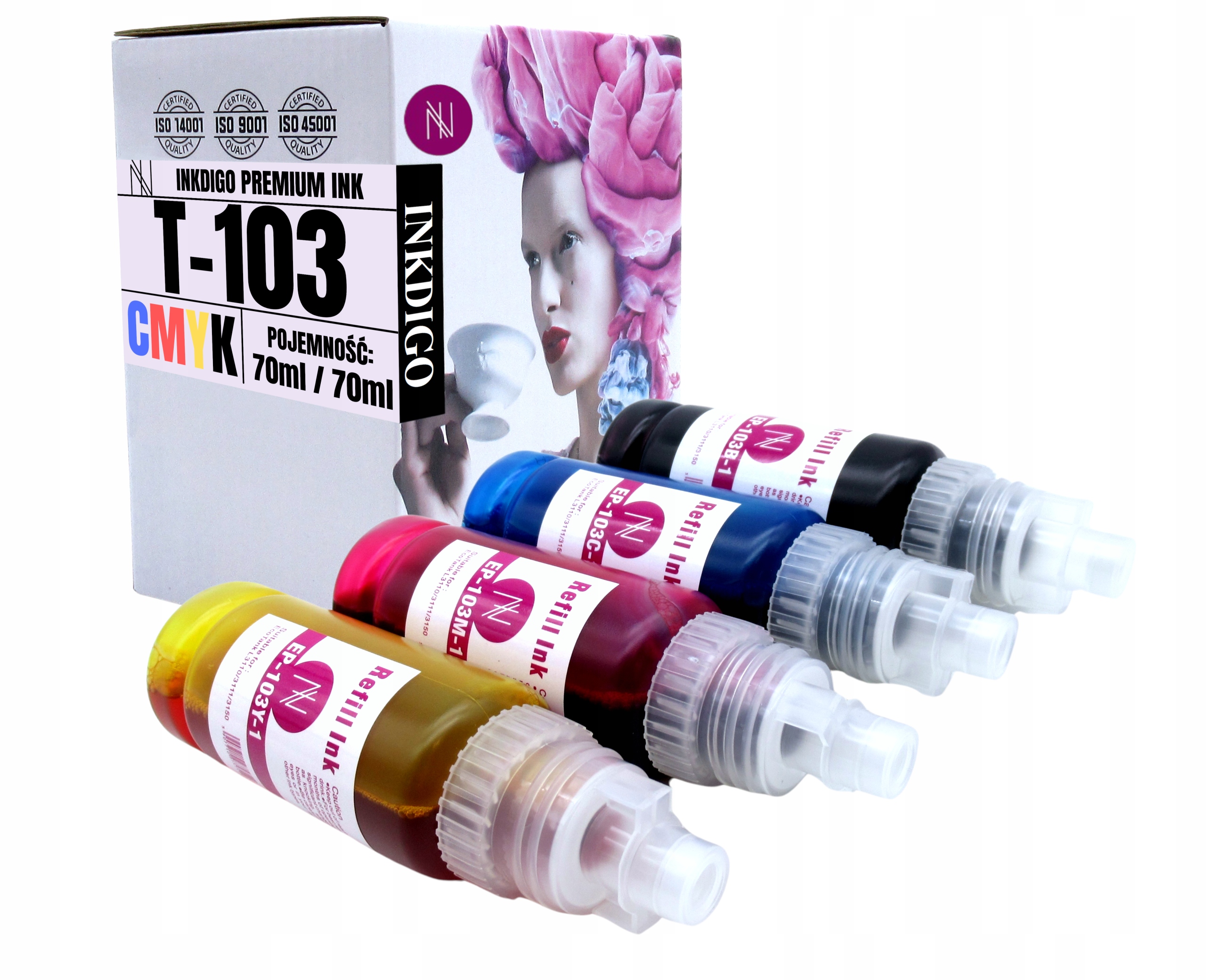 4 Tusze do EPSON ECOTANK L3111 L3116 L3150 L3151