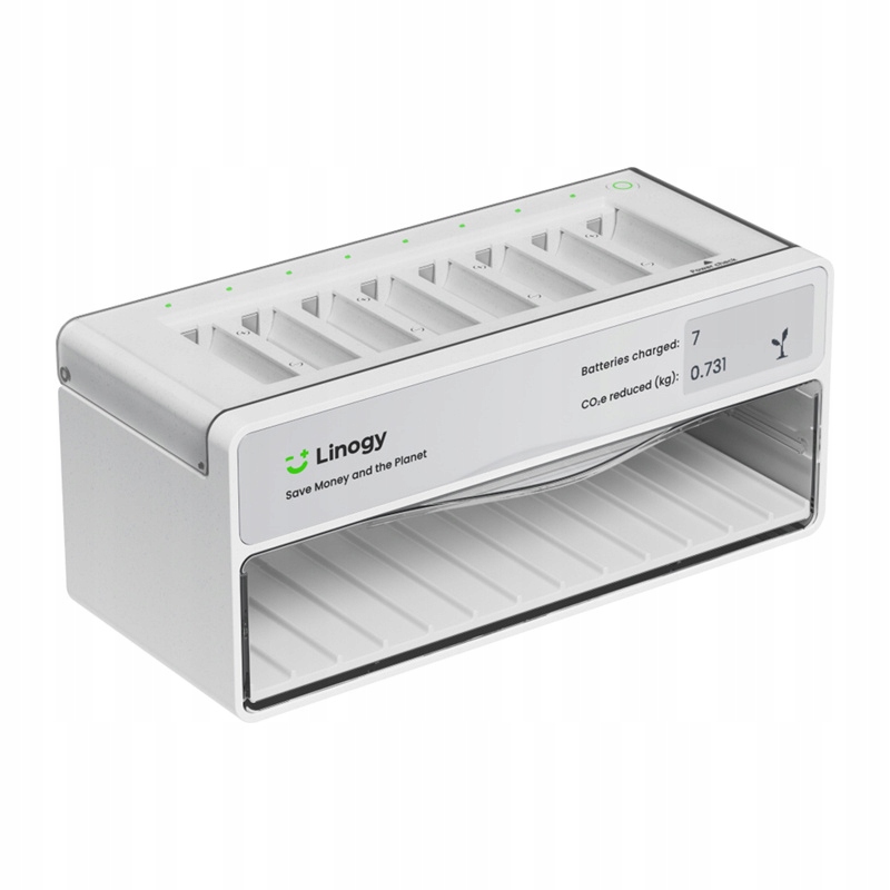 Linogy Inteligentní nabíječka Aa a Aaa 8 portů 40 Kusů Rychlé nabíjení