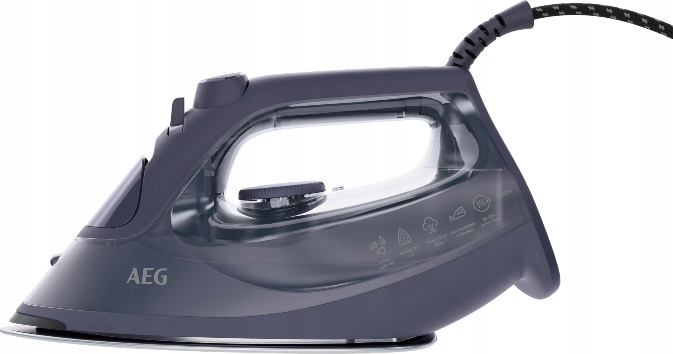 AEG Żelazko 2500W 200g Uderzenie Parowe Antywapienny — miniatura 2