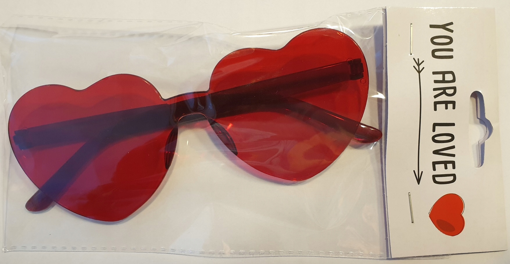 Okulary Zakochanych Walentynki czerwone serca