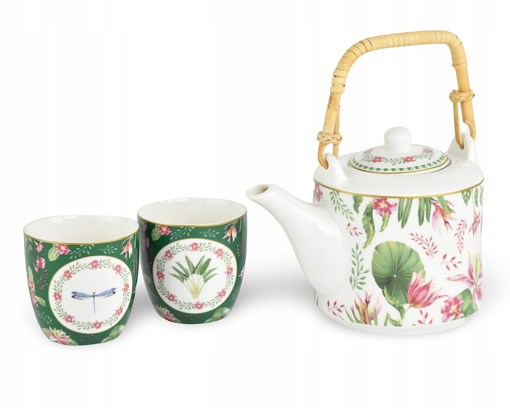 Porcelánová čajová súprava Botanic 3 ks