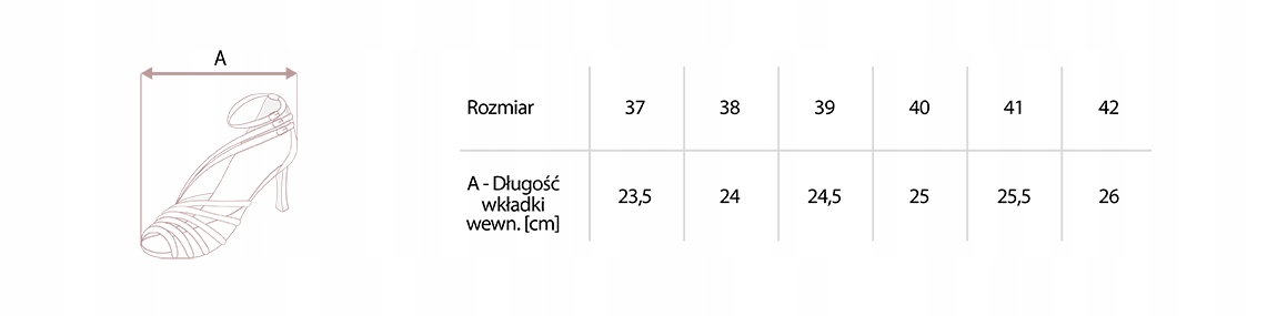 BUTY NA TANIEC LATINO SALSA SREBRNE 7,5 CM 41 Rozmiar 41