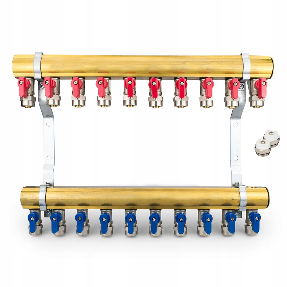 Rozdeľovač Podlahového Vykurovania Každých 10 Obvodov Mosadzný Pex 4F