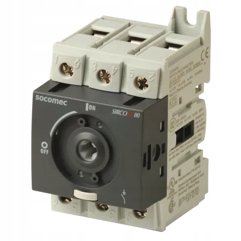 Izolační Odpojovač 0-1 3P 80A TS-35 Socomec Sirco M2 3P, 80A 22003008