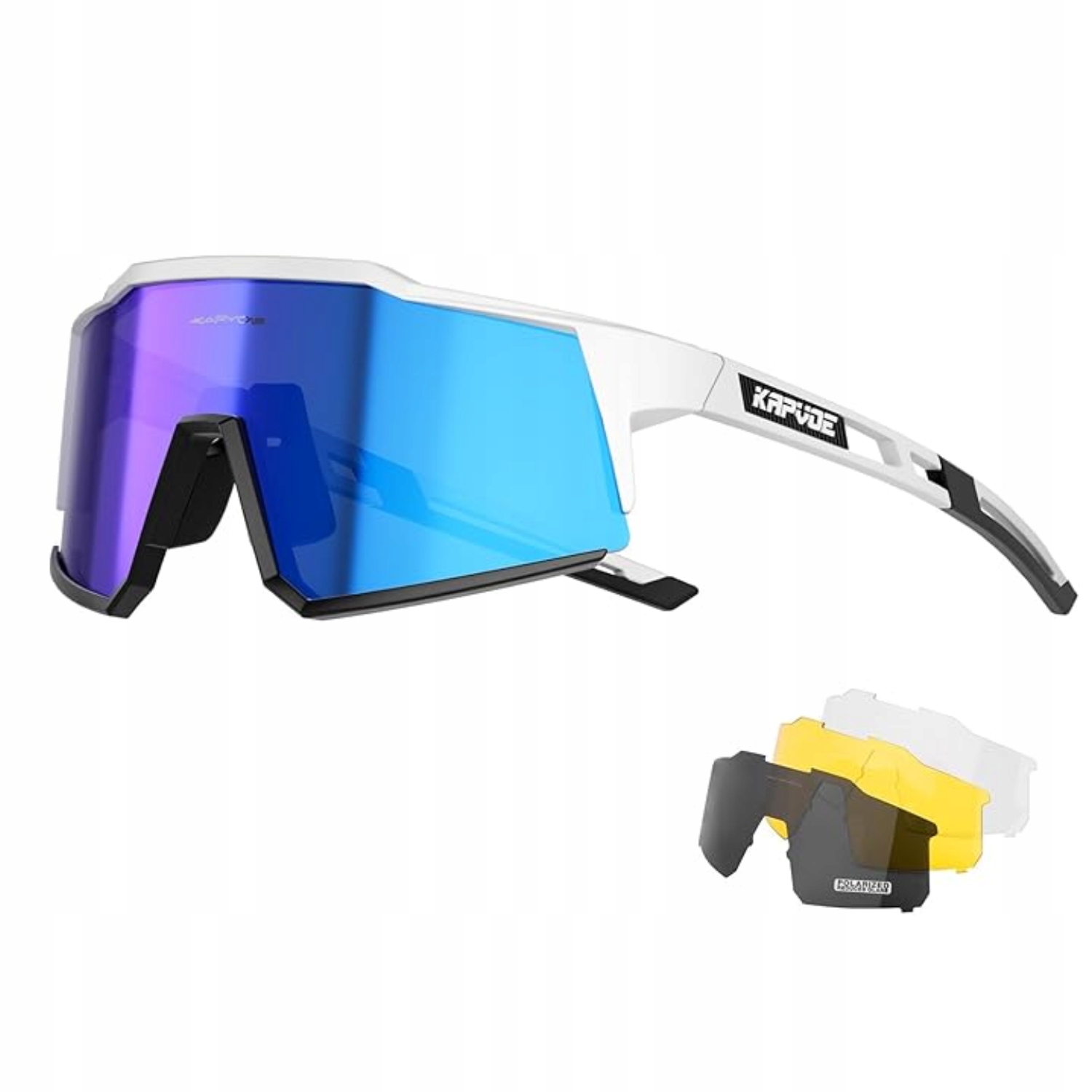 Cyklistické brýle s polarizací, 4 výměnné čočky, TR90