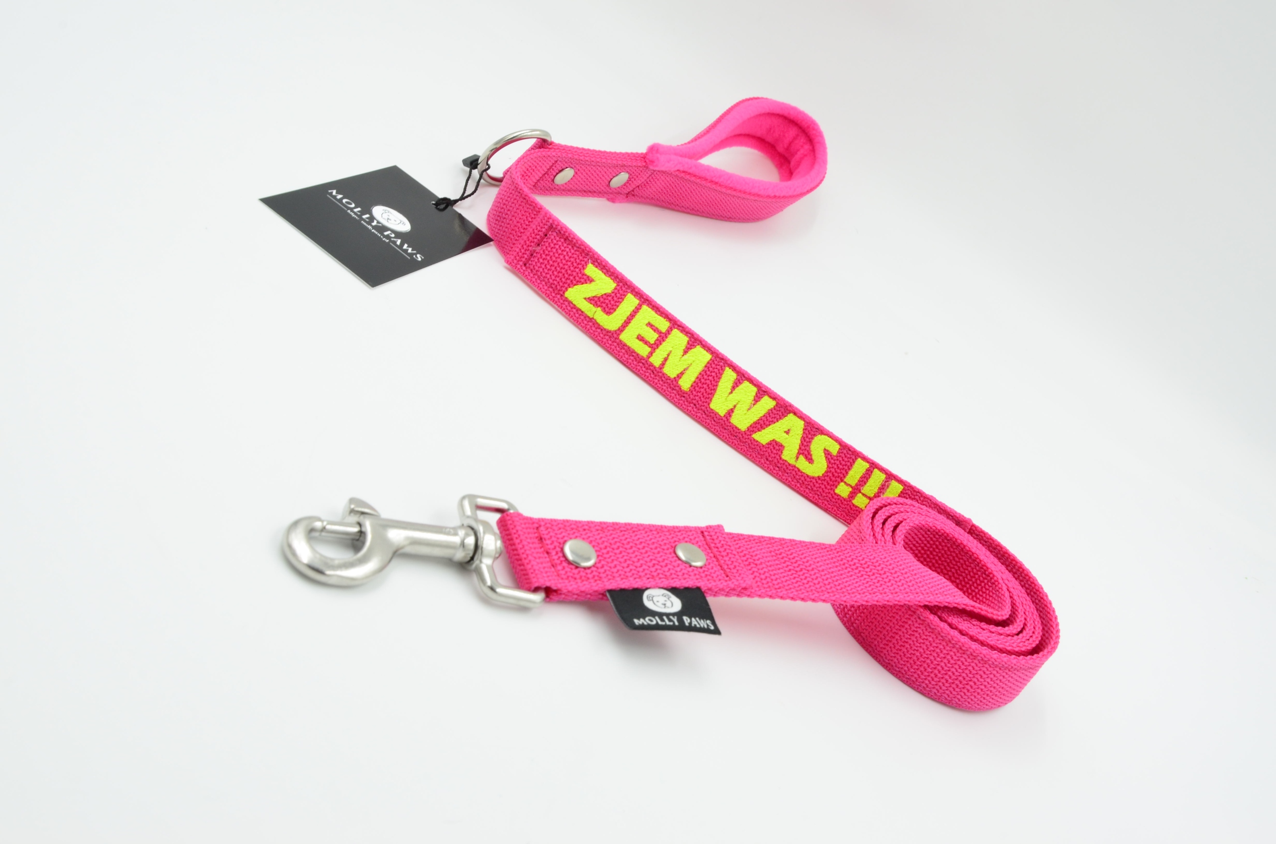 Levně Vodítko pro psa s výšivkou, délka 165 cm