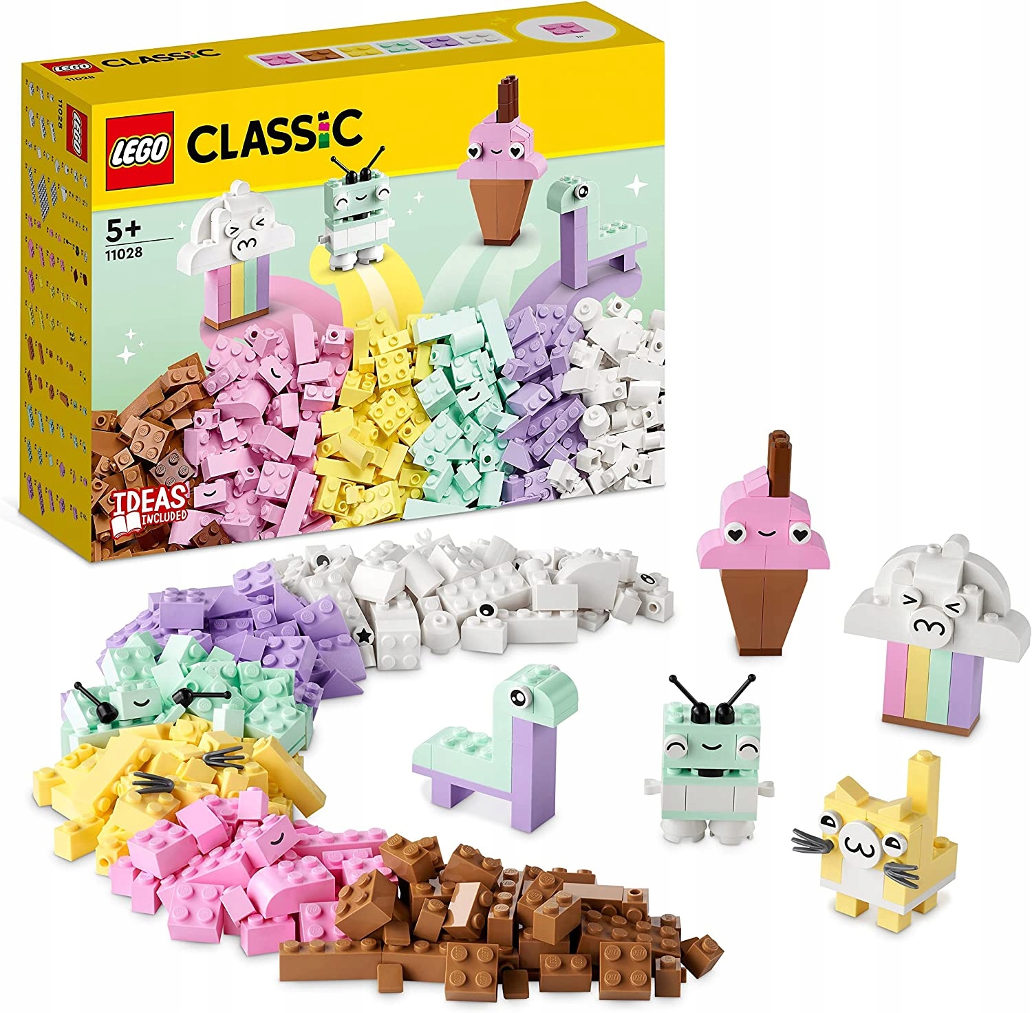 LEGO CLASSIC Kreatywna zabawa pastelowymi kolorami