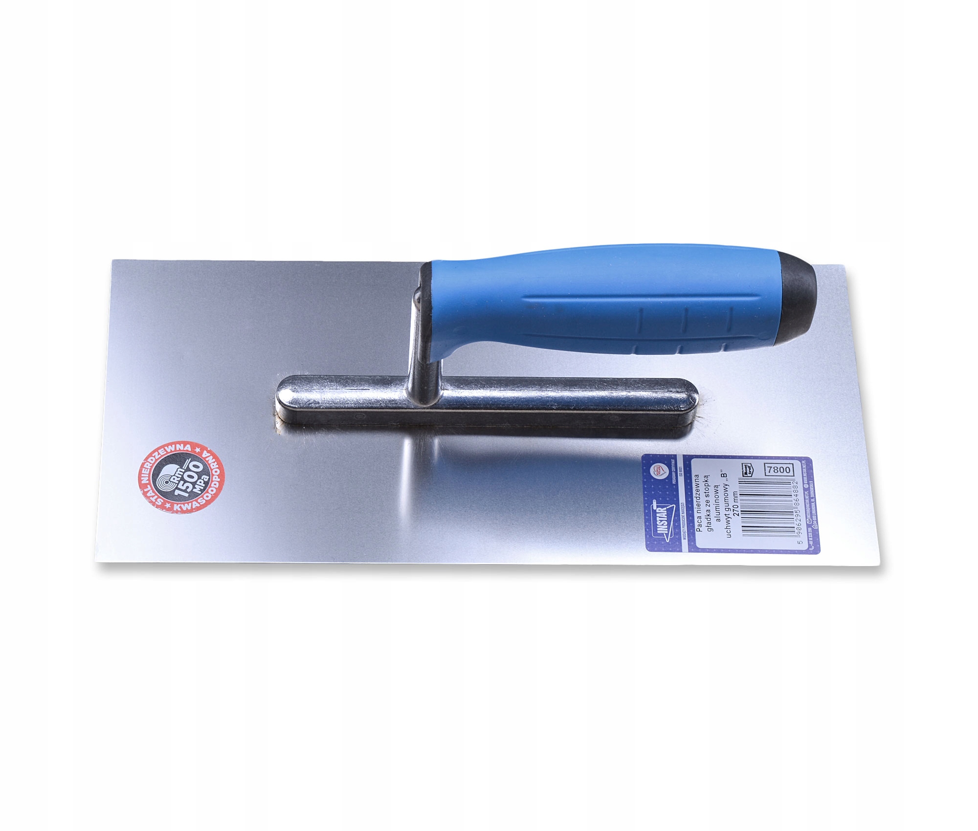 PACA NIERDZEWNA GŁADKA AL 128x270 MM UCHWYT GUMOWY POLSKA PRODUKCJA Typ paca