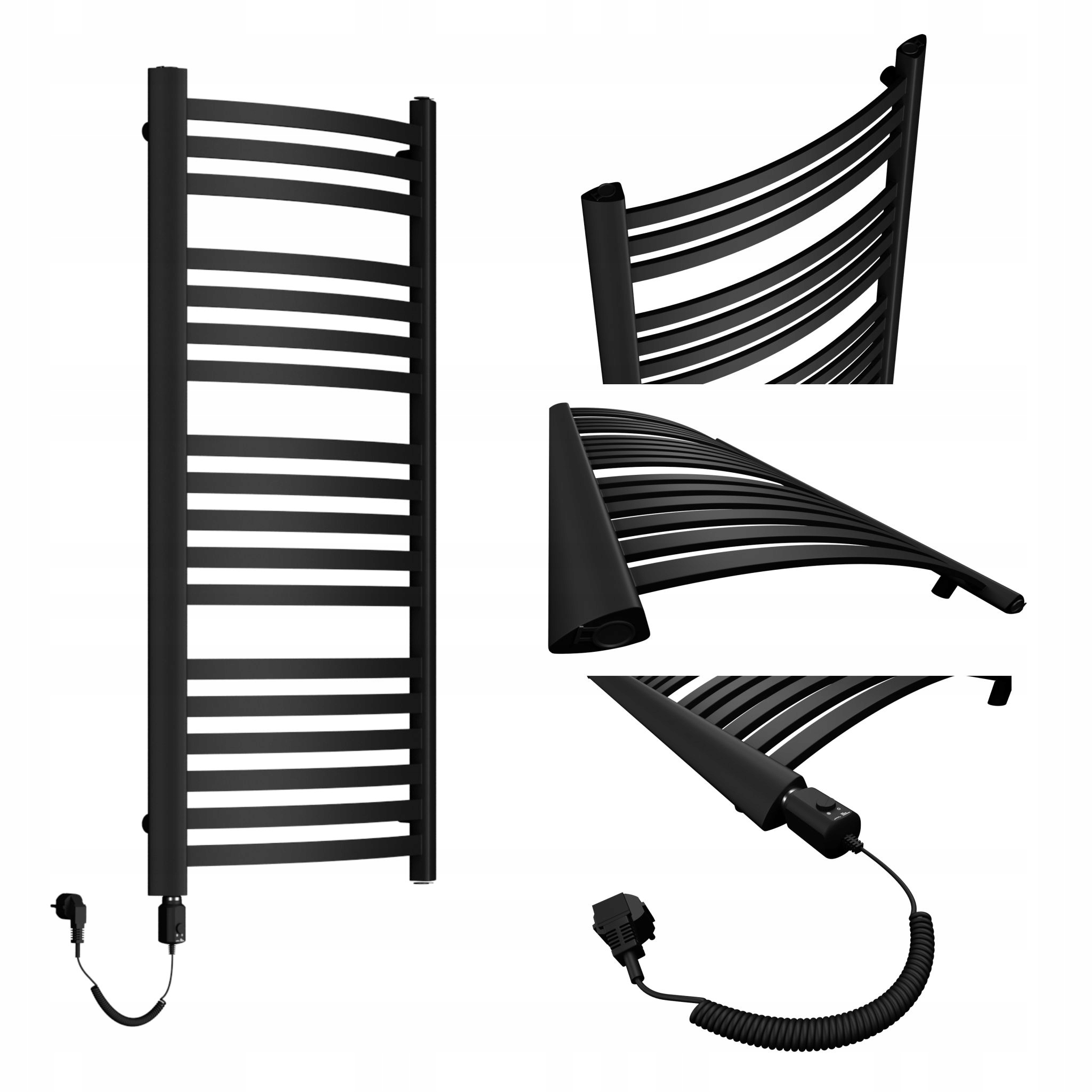 Elektrický ohřívač Classic 950x570 Černý Mat ohřívač 300W s