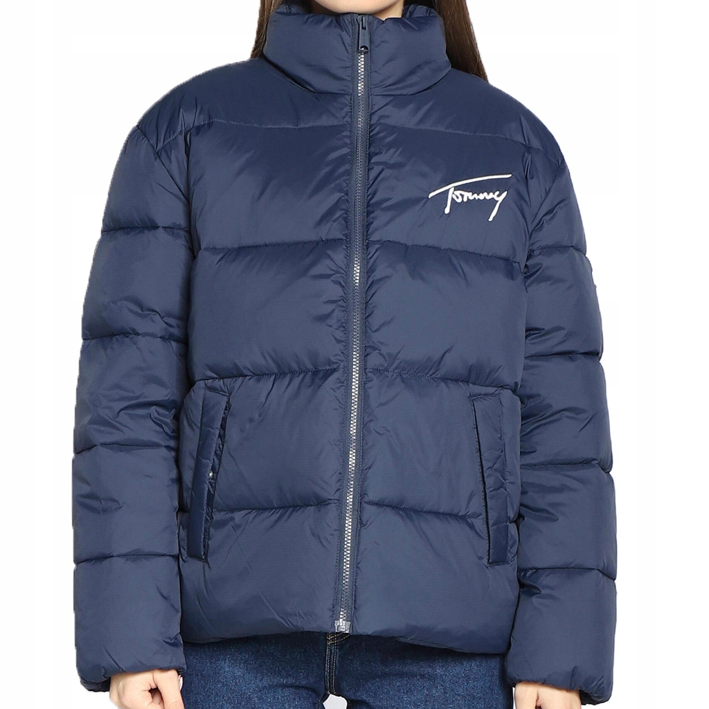 Péřová bunda Tommy Jeans Signature DW0DW14660