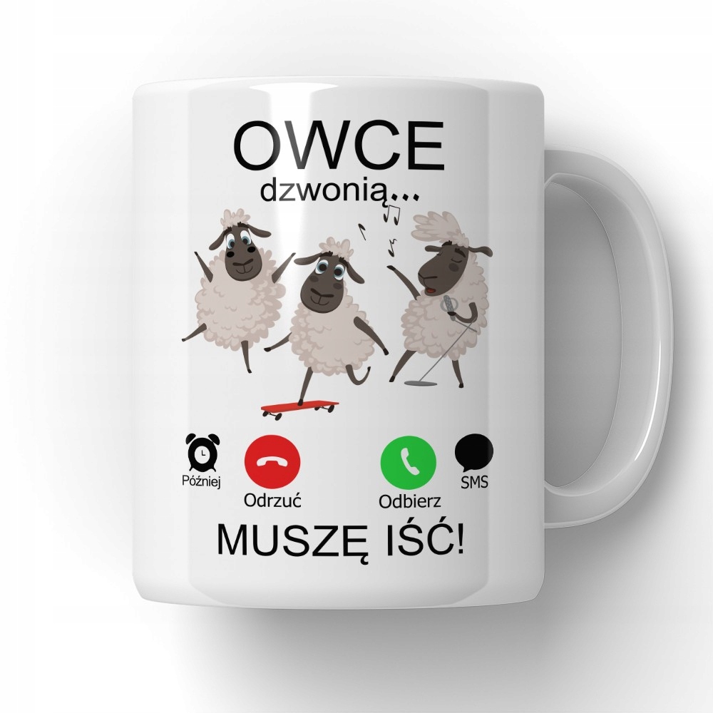 

Kubek Muszę Iść Owce Dzwonią