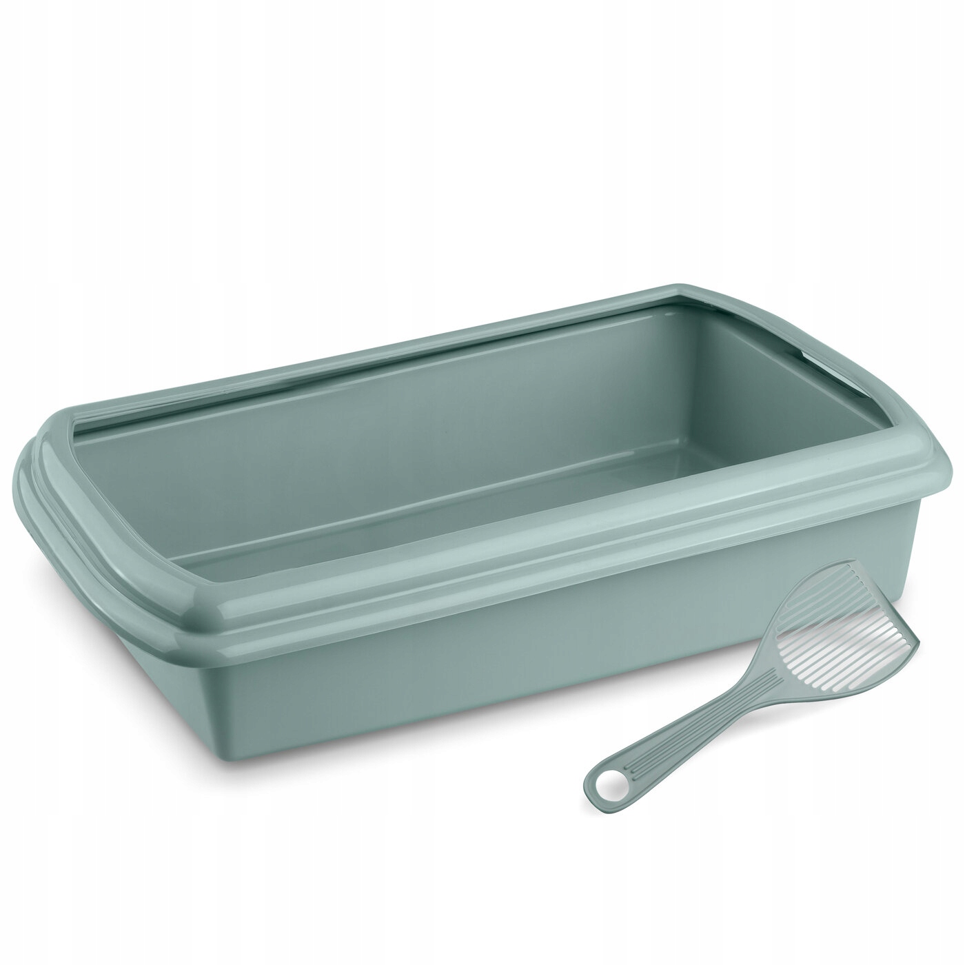 

Kuweta dla kota Otwarta kuweta na żwirek z łopatką