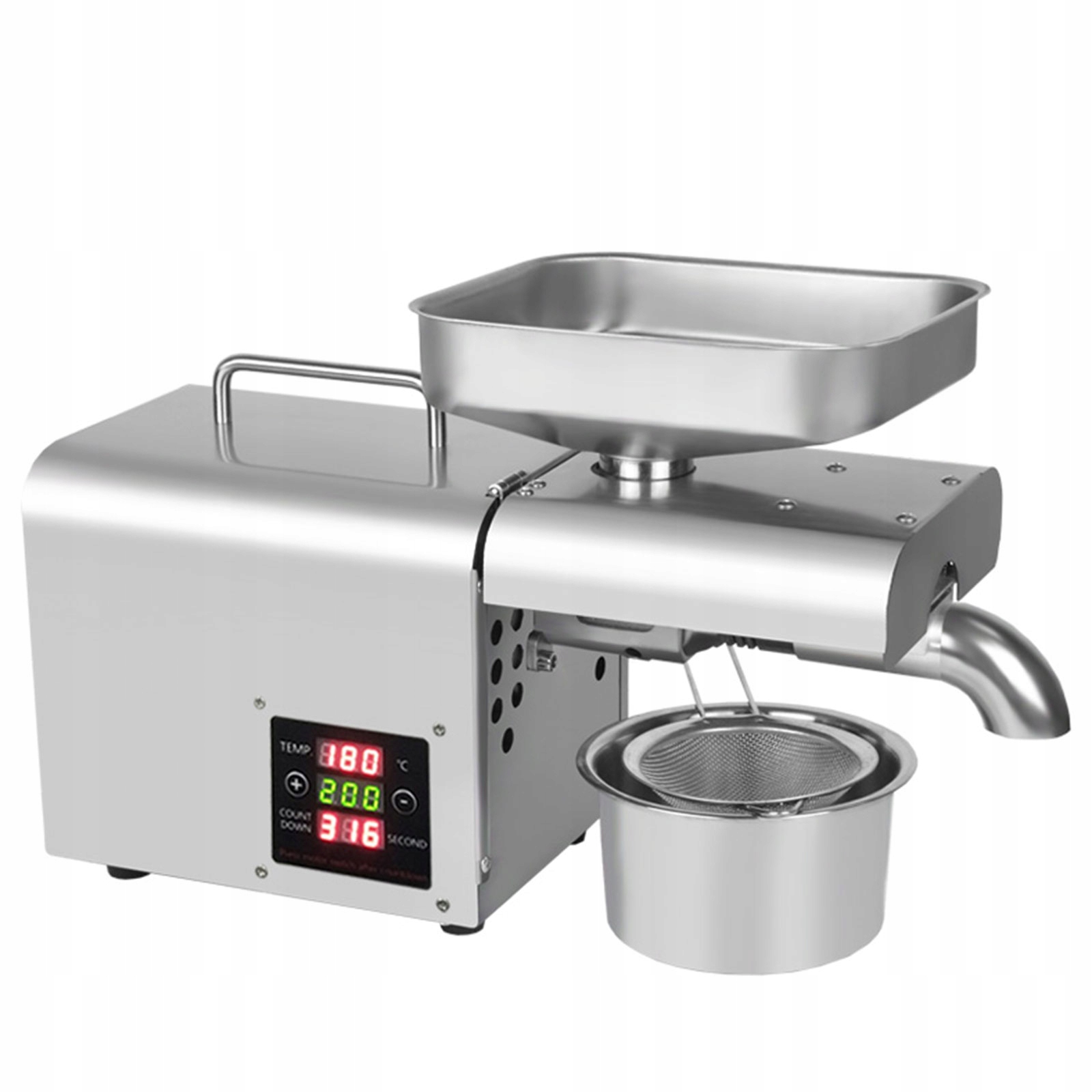 DOMOWA PRASA DO TŁOCZENIA OLEJU 600W MOCNA CNC Model LTP333