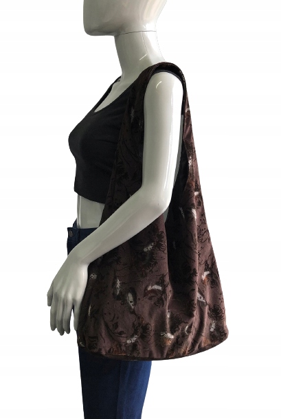 TORBA WOREK TOREBKA SZHOPER OPONKA BRĄZOWA FLOK Marka inna