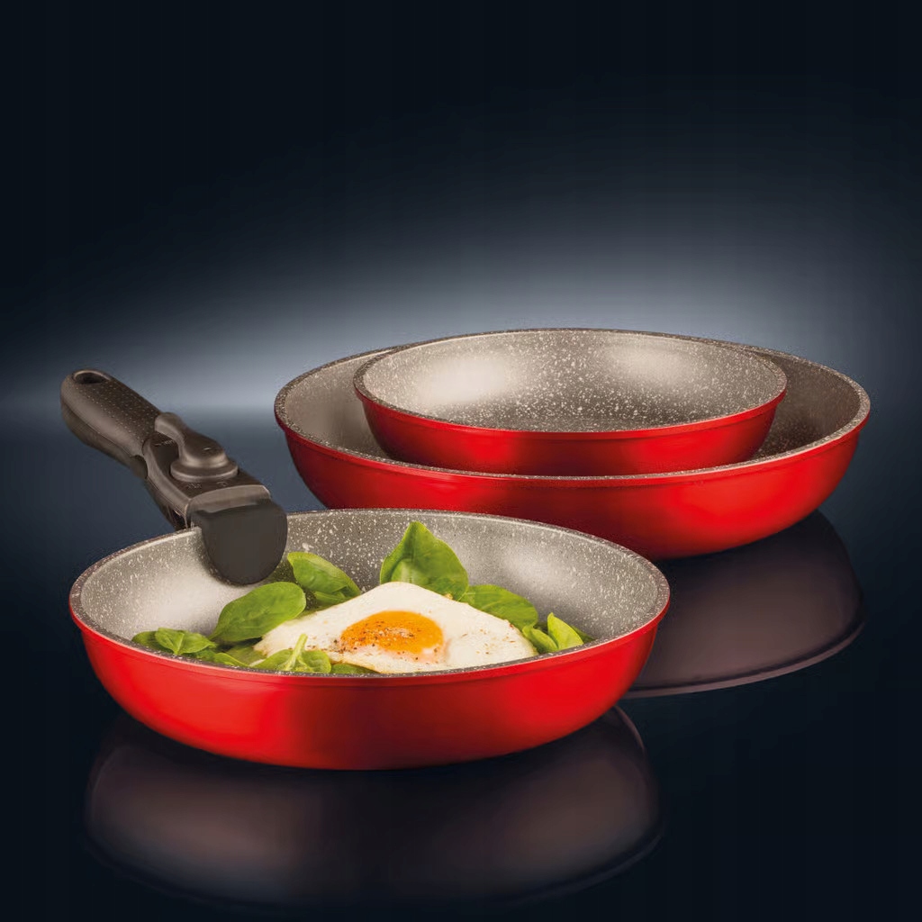 ZESTAW patelni AMBITION JASPER rączka INDUKCJA 4el Liczba elementów w zestawie 4