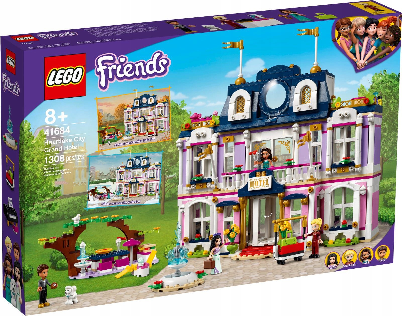Lego Friends 41684 Velký hotel ve městě Heartlake Nové