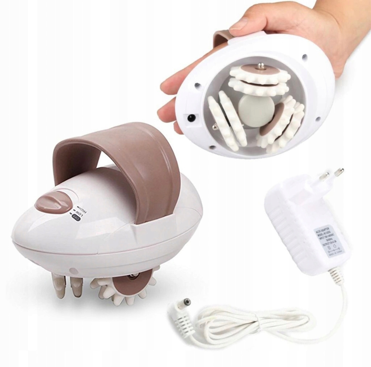 

Masażer antycelluliowy elektryczny ręczny obrotowy
