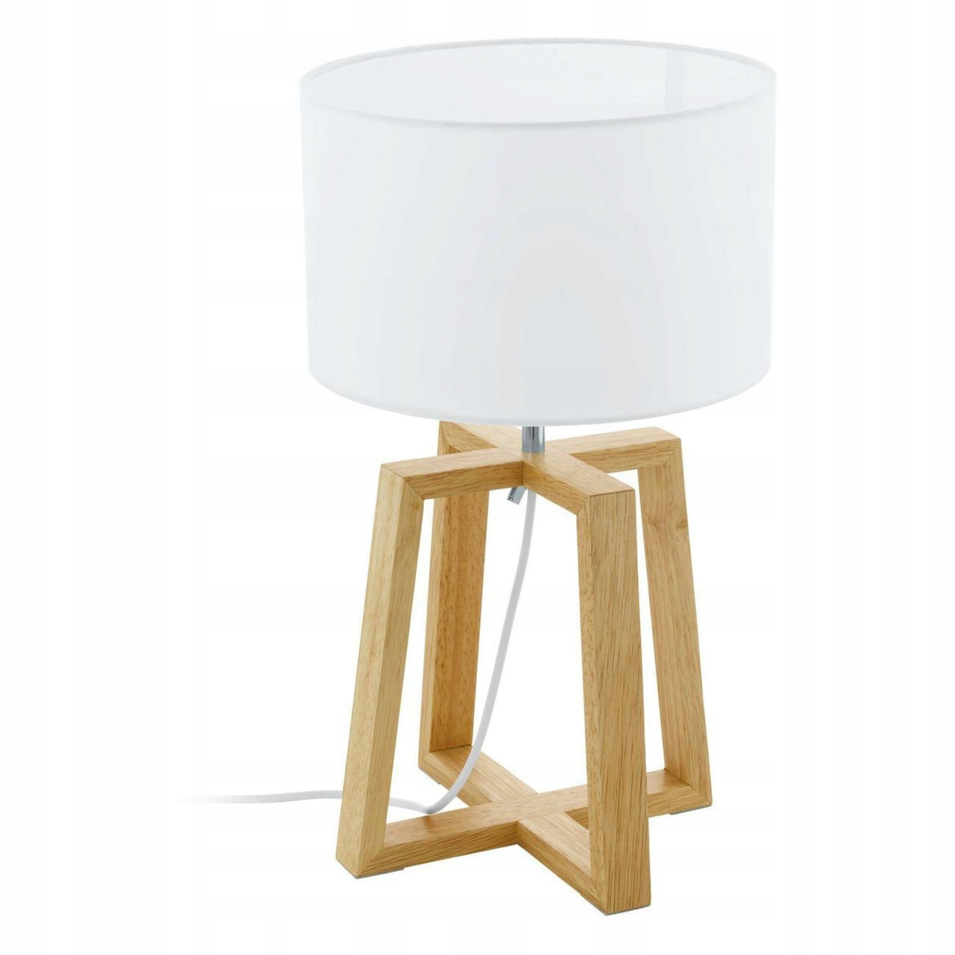 Stolové svietidlo Eglo Chietino 1 drevo/biela E27 60W