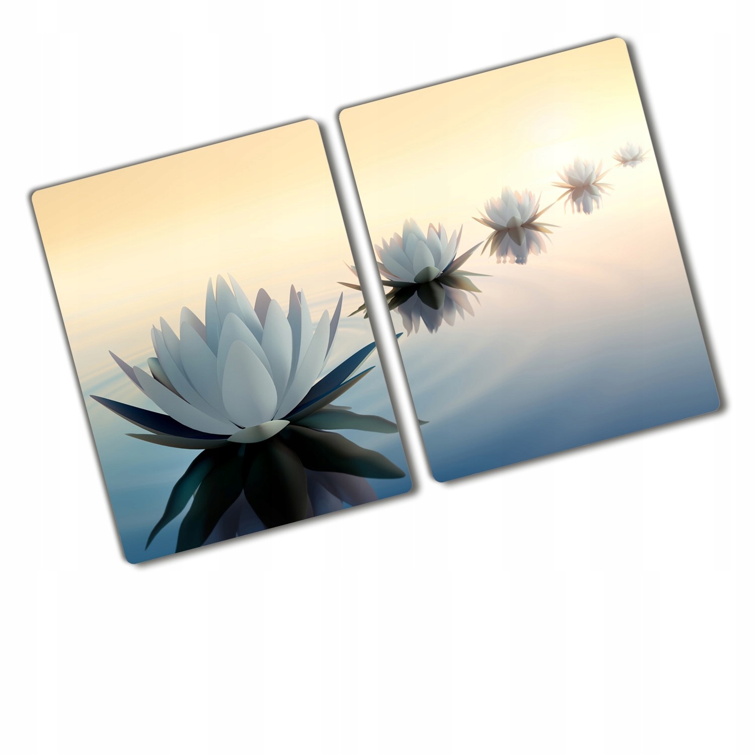 

Deska do krojenia szklana Kwiaty lotosu Kwiaty