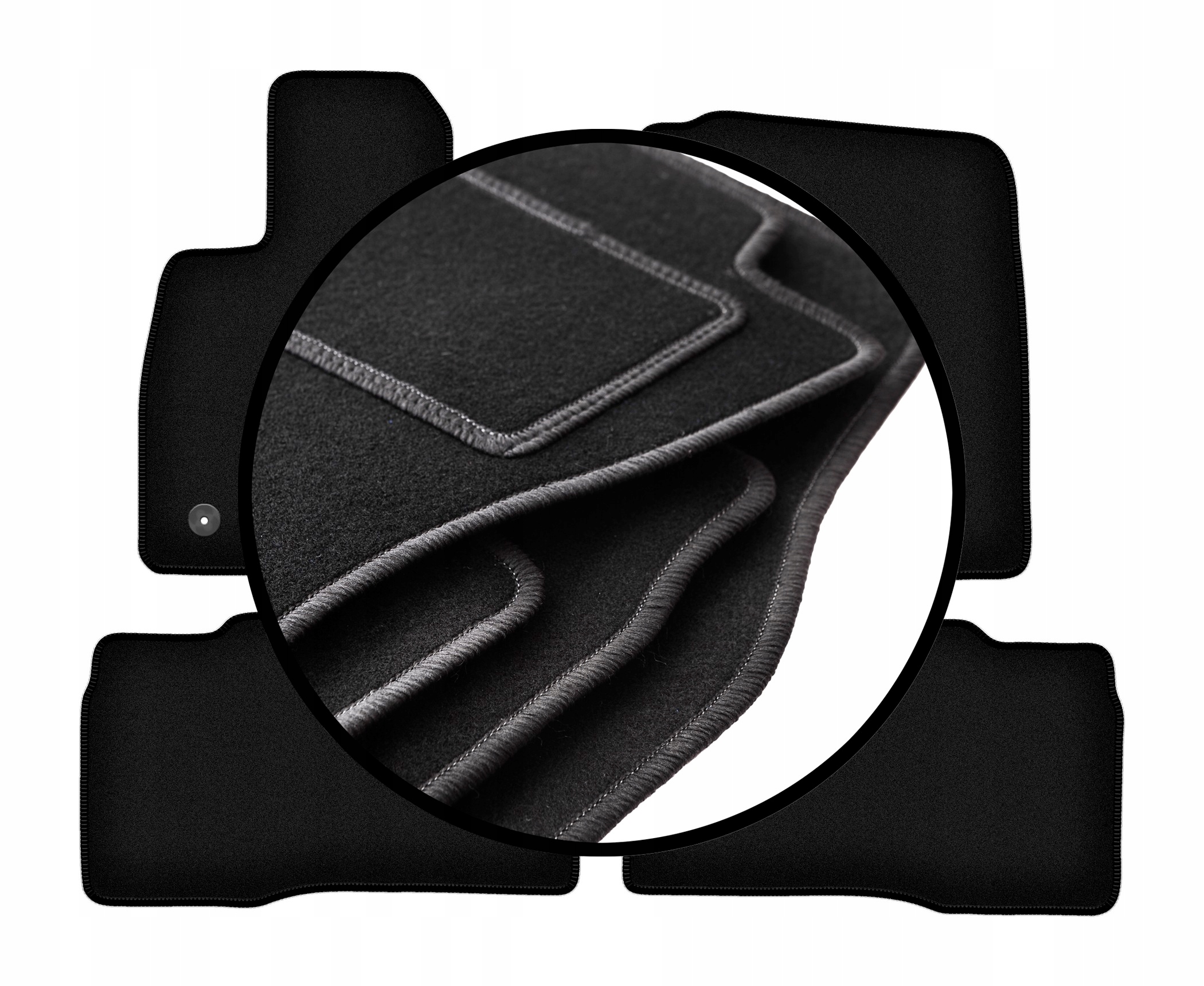 Velurové koberce komplet pro: Ford Explorer MK6 SU625 Suv (2020-)