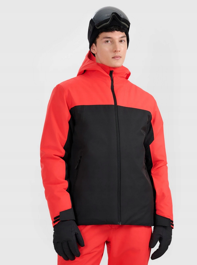 4F Kurtka narciarska membrana 5000 męska Rozmiar L czarno czerwona