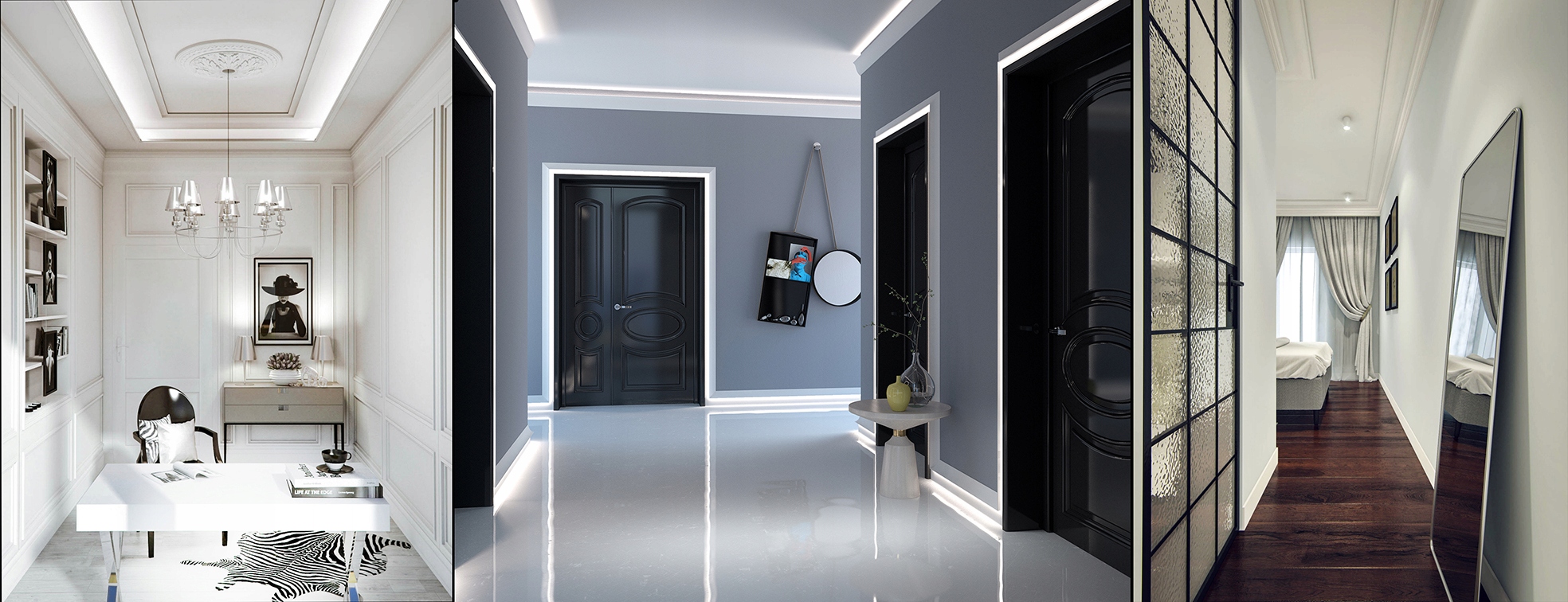 Listwy przysufitowe białe MDB127 GZYMS sztukateria Długość 2 m