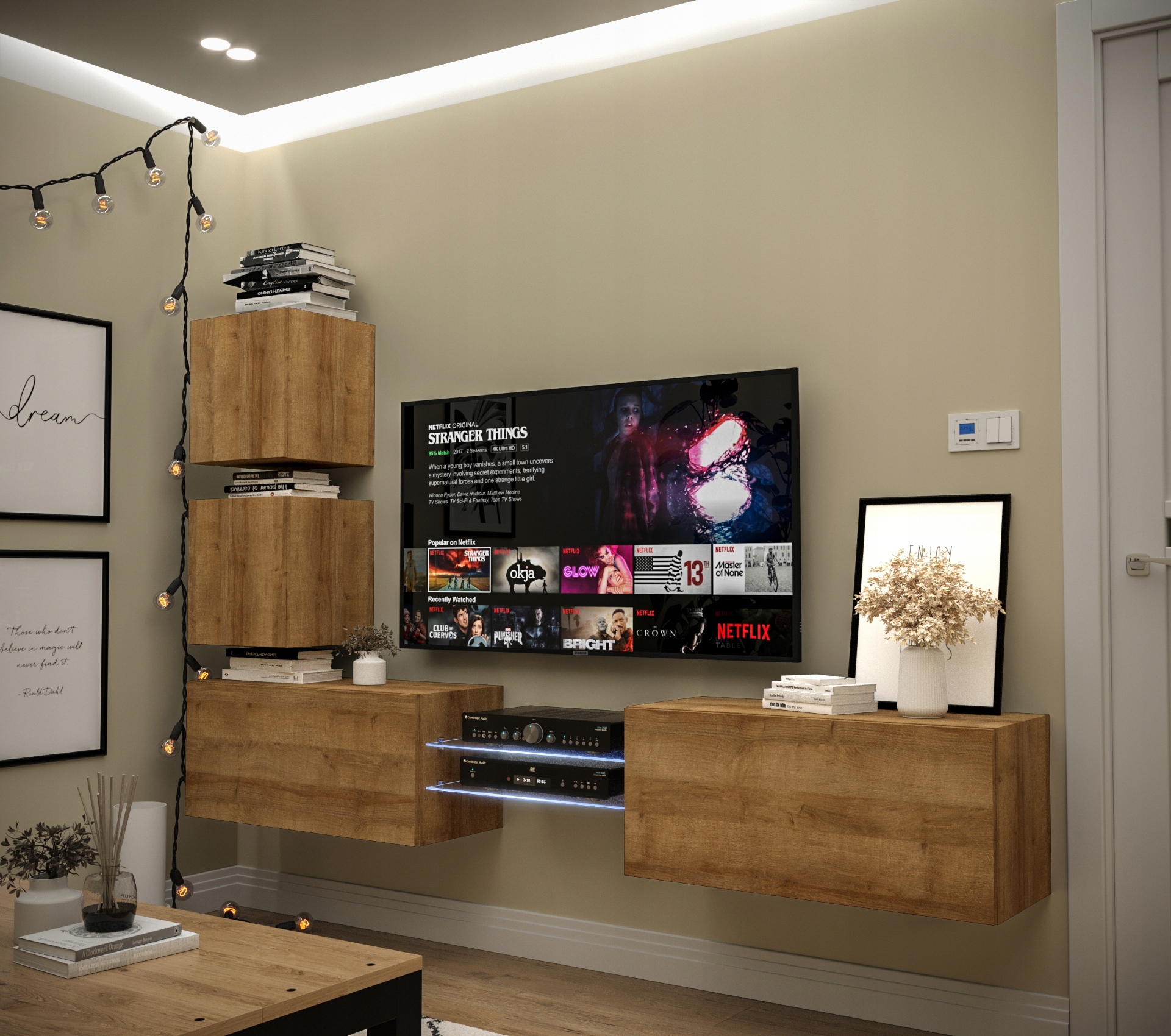 Meblościanka Nowoczesna Salon Meble N100 1A