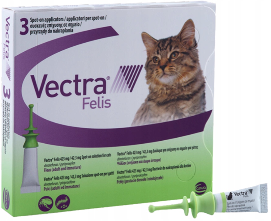 Vectra Felis 0,6-10 kg na pchły dla kota 3 szt.